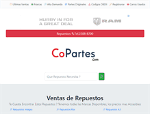 Tablet Screenshot of copartes.com